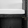 vidaXL 13-tlg. Garten-Essgruppe mit Auflagen Poly Rattan Schwarz 42524 Bild 4
