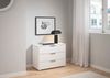 OTTO home Schubkastenkommode Kommode Sideboard Schubladenkommode Schlafzimmerkommode ASTANA (Breite 80 cm / Höhe 61 cm), mit 3 geräumigen Schubladen, Kantengriff in Alufarben MADE IN GERMANY Bild 3