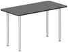 Schreibtisch DNA Anthrazit 1400x600 mm I-Beine/weiß Bild 1