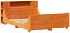 vidaXL Massivholzbett ohne Matratze Wachsbraun 135x190 cm Kiefernholz 3323778 Bild 3