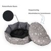 Hundebett Hundesofa Katzenbett Ø60cm Grau Hundekissen Wendekissen Hundekorb Bild 4