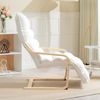 Relaxsessel mit Fußstütze verstellbar & Schaukel-Funktion Sherpa Fleece Lesesessel Lounge Chair Bild 2