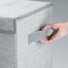 mDesign Wäschekorb Wäschetruhe Wäschebox Deckel Griffe faltbar 2er Set Grau Bild 5