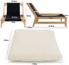 LVHOM Relaxsessel Sitzsack Loveseat 100 x 120 x 76 cm, Massivholzrahmen, bequem gepolstert (Cordstoff, einteilige Rückenlehne und Sitzkissen, ergonomisches Design, rutschfeste Unterseite, 26cm Bodenfreiheit für einfaches Reinigen mit Saugrobotern), für Schl... Bild 3