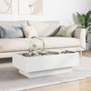 vidaXL LED-Couchtisch Weiß 90x50x30 cm Holzwerkstoff 847518 Bild 4