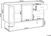 Kommode PASCO 77 cm Heller Holzfarbton Bild 2