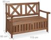 Relaxdays Gartenbank mit Stauraum Bild 5