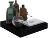 vidaXL Schweberegal Hochglanz-Schwarz 23x23,5x3,8 cm MDF 323760 Bild 3