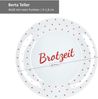 6er Set Berta Brotzeit / Bratzeit Teller 6 Personen Grill-Platt Frühstücksteller Bild 5