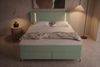 Boxspringbett Titan - Strukturstoff - salbeigrün - 200x200 cm Bild 5