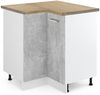 Eckunterschrank R-Line Beton 75.6 cm , AP Eiche Vicco Bild 5