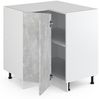 Eckunterschrank R-Line Beton 75.6 cm , AP Eiche Vicco Bild 4
