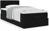 vidaXL Ottoman-Bett mit Matratze Schwarz 80x200 cm Samt 3311881 Bild 4