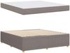 vidaXL Bettrahmen mit Matratze Taupe 180 x 200 cm Stoff 3398422 Bild 4
