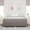 vidaXL Bettrahmen mit Matratze Taupe 180 x 200 cm Stoff 3398422 Bild 3