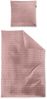 Irisette Seersucker Bettwäsche Easy 8659-60 Waffeloptik rot 135x200 Bild 2