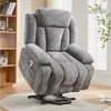 Merax Massagesessel mit 8-Punkt-Massagefunktion, Fernsehsessel mit USB-Anschluss (Chenille-Stoff, 1-St), Relaxsessel mit Heizfunktion & Hebefunktion, Staufach & Seitentaschen Bild 5