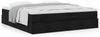 vidaXL Ottoman-Bett mit Matratzen Schwarz 200x200 cm Stoff 3311136 Bild 4