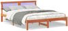 vidaXL Bettrahmen Wachsbraun 150 x 200 cm Massives Kiefernholz 872817 Bild 3