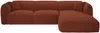 Vente-unique - CAMILIO Sofa Stoff Rot - B 165 cm x H 74 cm x L 272 cm Bild 3