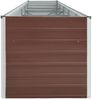 vidaXL Garten-Hochbeet Verzinkter Stahl 400x80x45 cm Braun 47058 Bild 4