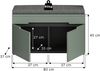 Sitzbank inkl. Sitzkissen (B/H/T: 80x45x37 cm) in Smoke Green Nachbildung Bild 4