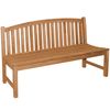 Gartenbank Bari Teak Massivholz ohne Armlehnen 120 cm Bild 4