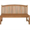 Gartenbank Bari Teak Massivholz ohne Armlehnen 120 cm Bild 5