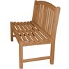 Gartenbank Bari Teak Massivholz ohne Armlehnen 120 cm Bild 3