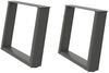 vidaXL Couchtischbeine U-Form 2 Stk. Anthrazit 70x(42-43) cm Stahl 4012774 Bild 2