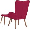 vidaXL Relaxsessel mit Hocker Weinrot Samt [327671] Bild 5