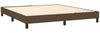 vidaXL Polsterbett mit Matratze Dunkelbraun 160x200 cm Stoff Bild 4