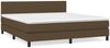 vidaXL Polsterbett mit Matratze Dunkelbraun 160x200 cm Stoff Bild 2