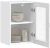 vidaXL Küchen-Hängeschrank mit Glastür Porto Hochglanz-Weiß 854009 Bild 5
