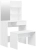 vidaXL Schminktisch-Set Hochglanz-Weiß 74,5x40x141 cm 3114143 Bild 2