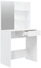 vidaXL Schminktisch-Set Hochglanz-Weiß 74,5x40x141 cm 3114143 Bild 5