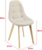 Esszimmerstuhl Kopparberg 2er-Set Beige en. casa Bild 3