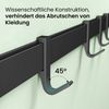 Mai & Mai Wandgarderobe Kleiderhaken Garderobenleiste aus Aluminium mit 4/6/8 Haken Stalo-12, Flexibel entlang der Schiene verschieben, individuell positionieren. Bild 3
