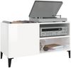 vidaXL Plattenschrank Hochglanz-Weiß 84,5x38x48 cm Holzwerkstoff 831951 Bild 4