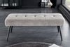 riess-ambiente Sitzbank BOUTIQUE 100cm champagner greige / schwarz (Einzelartikel, 1-St), Wohnzimmer · Bouclé · Metall · Esszimmer· Flur · Schlafzimmer Bild 2