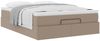 vidaXL Ottoman-Bett mit Matratze Cappuccino-Braun 140x200cm Kunstleder 3311045 Bild 5