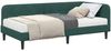 vidaXL Eckbettgestell Dunkelgrün 90 x 200 cm Samt 3394156 Bild 3