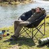 TLGREEN Campingstuhl Moonchair Luxus Klappbarer Campingstuhl (150KG Belastbar,Dicker Polster,Rutschfest,Mit Seitentasche & Kopfkissen), Outdoor Stuhl für Garten, Angeln, Camping, Strand Bild 2
