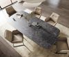 Esstisch Edge Boot 260x120 cm Keramik Laminam® Nero Greco Anthrazit Troa Metall Schwarz Bild 4
