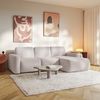Selsey 'Carnos Mini' Ecksofa mit Schlaffunktion, Ottomane rechts, Chenille Beige Bild 3