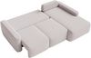 Selsey 'Carnos Mini' Ecksofa mit Schlaffunktion, Ottomane rechts, Chenille Beige Bild 4