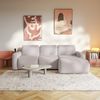 Selsey 'Carnos Mini' Ecksofa mit Schlaffunktion, Ottomane rechts, Chenille Beige Bild 2