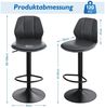 SONNI Barhocker Barhocker heben und schwenken um 360 Grad,Zwei Hocker (Set, 2 St), (Set, 2 St), höhenverstellbar, drehbar Bild 2