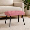 vidaXL Bank mit Knopfheftung Rosa 60 x 40 x 45 cm Samt 42038547 Bild 4