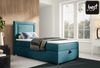Best For Home Trinity K3 Einzel-Boxspringbett mit Bonnell-Federkern, Matratze, Topper und Bettkasten. Gepolstertes Bett mit Stauraum. Bild 2